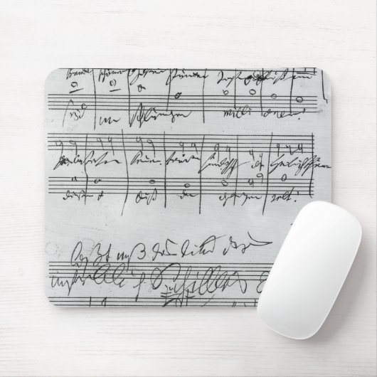 Handgeschriebene Partitur Mousepad (Mit Mouse)