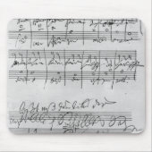 Handgeschriebene Partitur Mousepad (Vorne)