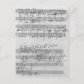 Handgeschriebene Partitur Postkarte (Vorderseite)