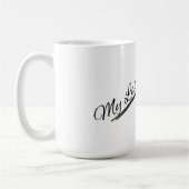 Handgeschriebene Pen-Tasse Kaffeetasse (Links)