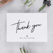 Handgeschriebene Personalisierte Hochzeit im moder Dankeskarte