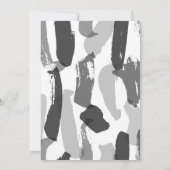 Handgeschriebene Pinselstriche Personalisiert Ankündigung (Rückseite)