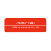 Handgeschriebene Red Christmas Template-Rücksendea (Vorne)