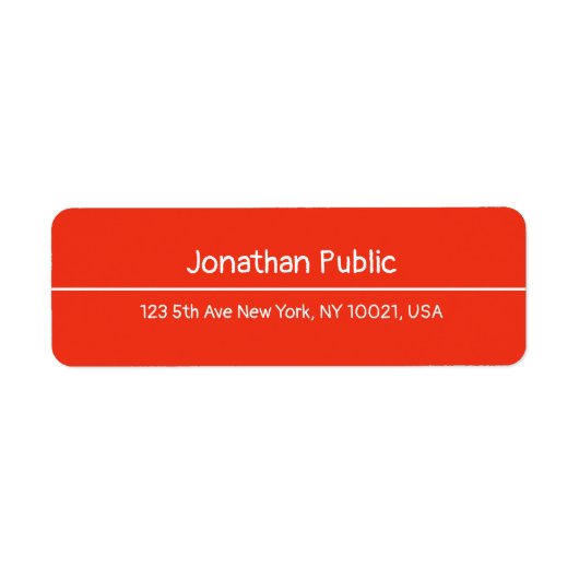 Handgeschriebene Red Christmas Template-Rücksendea (Vorne)