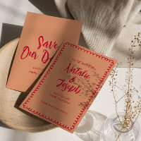 Handgeschriebene Retro-farbenfrohe, einzigartige F