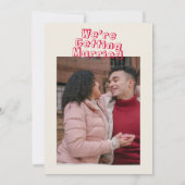 Handgeschriebene Retro farbenfrohe moderne, feine Einladung (Rückseite)