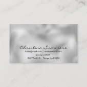 Handgeschriebene Rose Eyebrow Gold Threading Waxin Visitenkarte (Rückseite)