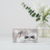 Handgeschriebene Rose Eyebrow Gold Threading Waxin Visitenkarte (Stehend Vorderseite)