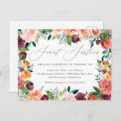 Handgeschriebene Rose Gold Sweet 16 Geburtstagspar Einladungspostkarte (Vorne/Hinten)