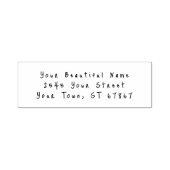 Handgeschriebene Rücksendeadresse | Baby Flurry Su Permastempel (Design)