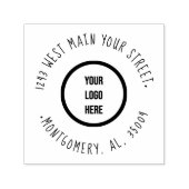 Handgeschriebene Rücksendeadresse für moderne Firm Permastempel (Design)