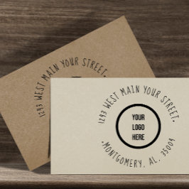 Handgeschriebene Rücksendeadresse für moderne Firm Permastempel