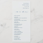 Handgeschriebene Schrift "We Do" Hochzeitszeremoni Programm (Vorderseite)