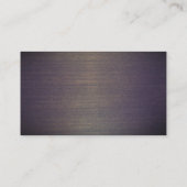 Handgeschriebene Schriftart-Imitate Holzbackside-V Visitenkarte (Rückseite)