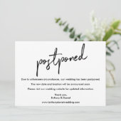 Handgeschriebene Script-Hochzeitkarte Save The Date (Stehend Vorderseite)