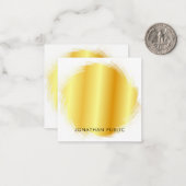 Handgeschriebene Script Monogram Elegante Imitate  Mitteilungskarte (Vorderseite/Rückseite Beispiel)