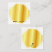 Handgeschriebene Script Monogram Elegante Imitate  Mitteilungskarte (Vorne/Hinten)