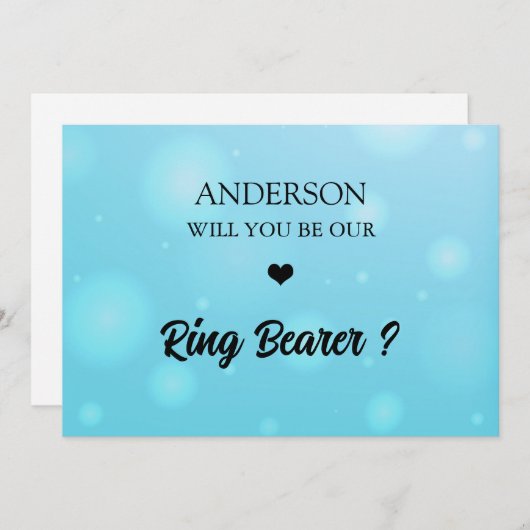 Handgeschriebene Script-Trägerkarte für den Hörrin Einladung (Vorne/Hinten)