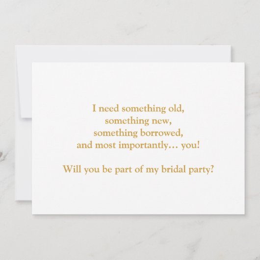 Handgeschriebene Script-Trägerkarte für den Hörrin Einladung (Rückseite)