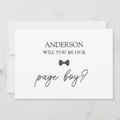 Handgeschriebene Script-Trägerkarte für den Hörrin Einladung (Vorderseite)