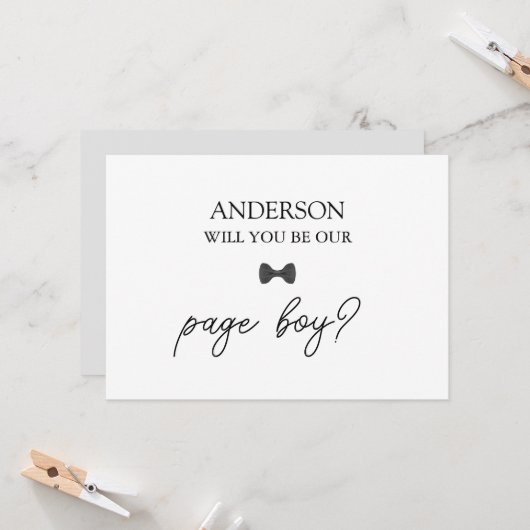 Handgeschriebene Script-Trägerkarte für den Hörrin Einladung (Vorderseite/Rückseite Beispiel)