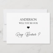 Handgeschriebene Script-Trägerkarte für den Hörrin Einladung (Vorderseite)