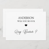 Handgeschriebene Script-Trägerkarte für den Hörrin Einladung (Vorne/Hinten)