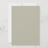 Handgeschriebene Script Typografy Foto Taufe Einladung (Rückseite)
