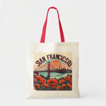Handgeschriebene SF Pride Golden Gate-Tasche