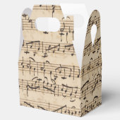 Handgeschriebene Sheet Music - Vintage Musiknoten Geschenkschachtel (Geöffnet)