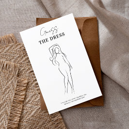 Handgeschriebene Skizze Das Dress-Brautparty-Spiel