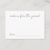 Handgeschriebene Skript-Abschluss-Ratschläge für d Begleitkarte (Vorderseite)