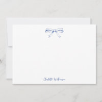 Handgeschriebene Skript Coquette Schleife Blaue Br
