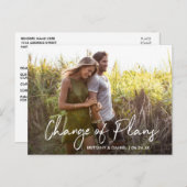 Handgeschriebene Skriptänderungen des Plans-Fotos Postkarte (Vorne/Hinten)