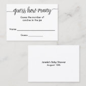 Handgeschriebene Skripte schätzen wie viele Karten (Vorne/Hinten)