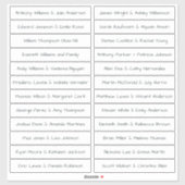 Handgeschriebene SkriptGästennamen Labels White (Blatt)