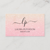 Handgeschriebene Skriptkalligraphie des Visitenkarte (Vorderseite)