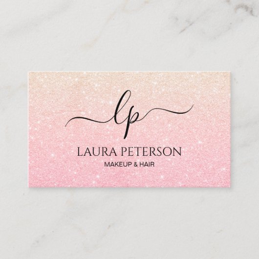 Handgeschriebene Skriptkalligraphie des Visitenkarte (Vorderseite)