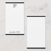 Handgeschriebene Skriptmonogramm-einfache Vorlage (Vorne/Hinten)