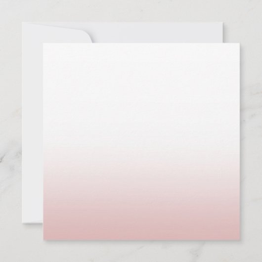 Handgeschriebene Skriptname Rose Gold Elegante Vor Mitteilungskarte (Rückseite)