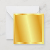 Handgeschriebene Skriptname Template Trendy Imitat Mitteilungskarte (Rückseite)