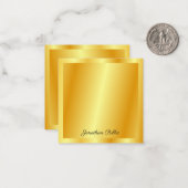 Handgeschriebene Skriptname Template Trendy Imitat Mitteilungskarte (Vorderseite/Rückseite Beispiel)