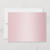 Handgeschriebene Skriptname Text Template Rosen Go Mitteilungskarte (Rückseite)