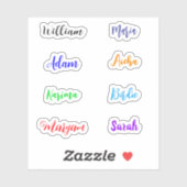 Handgeschriebene Skriptnamen, Beste wasserdichte S Aufkleber (Blatt)