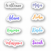 Handgeschriebene Skriptnamen, Beste wasserdichte S Aufkleber (Vorderseite)