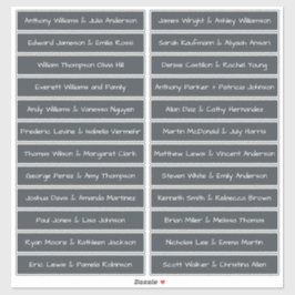 Handgeschriebene Skriptnamen Namen Labels OffBlack