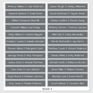 Handgeschriebene Skriptnamen Namen Labels OffBlack