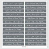 Handgeschriebene Skriptnamen Namen Labels OffBlack (Blatt)