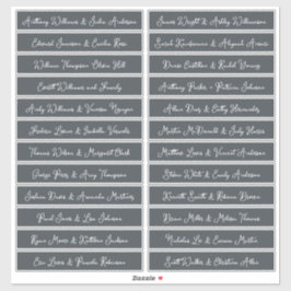 Handgeschriebene Skriptnamen Namen Labels OffBlack