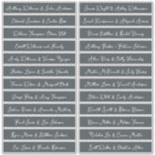 Handgeschriebene Skriptnamen Namen Labels OffBlack (Vorderseite)